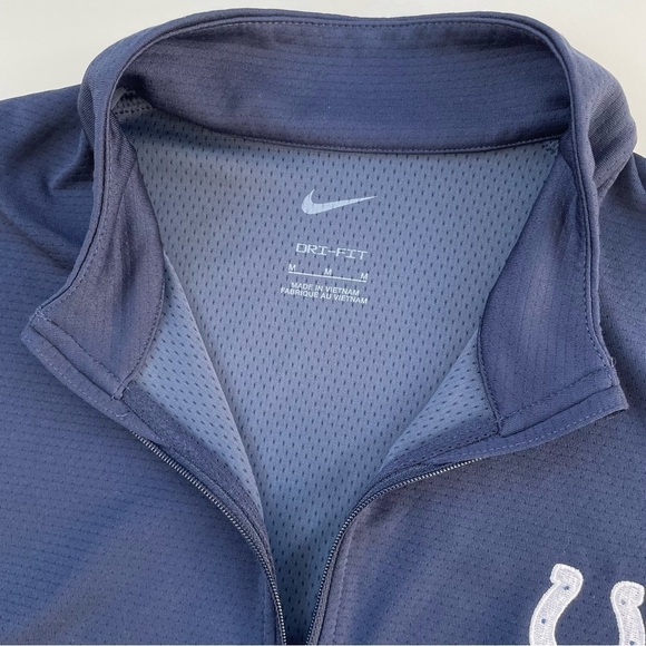 Nike Women's Navy Dri-FIT UV Victory 1/2 Zip Golf Top Indianapolis Colts Medium - Picture 5 of 9